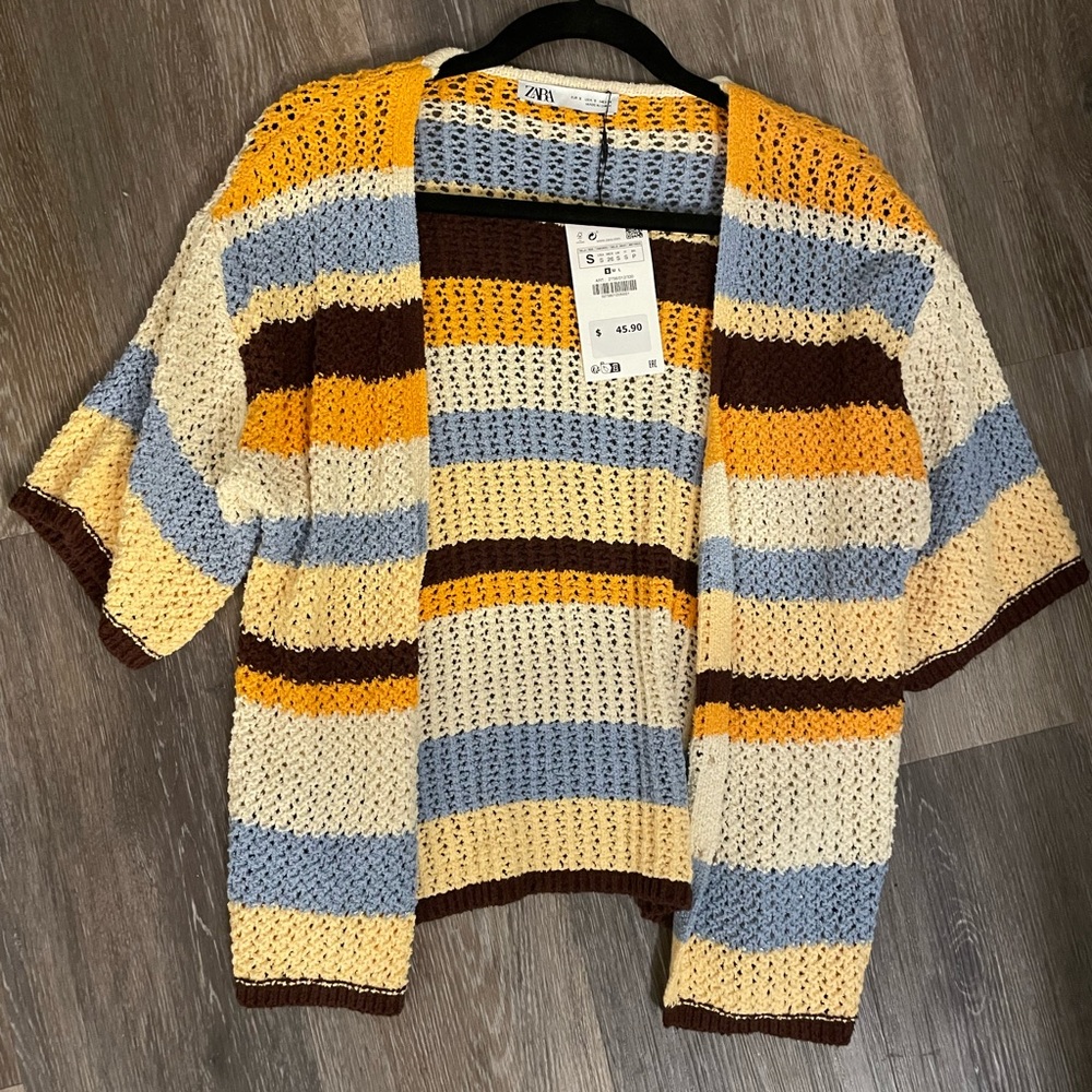 Zara short sleeve cardigan